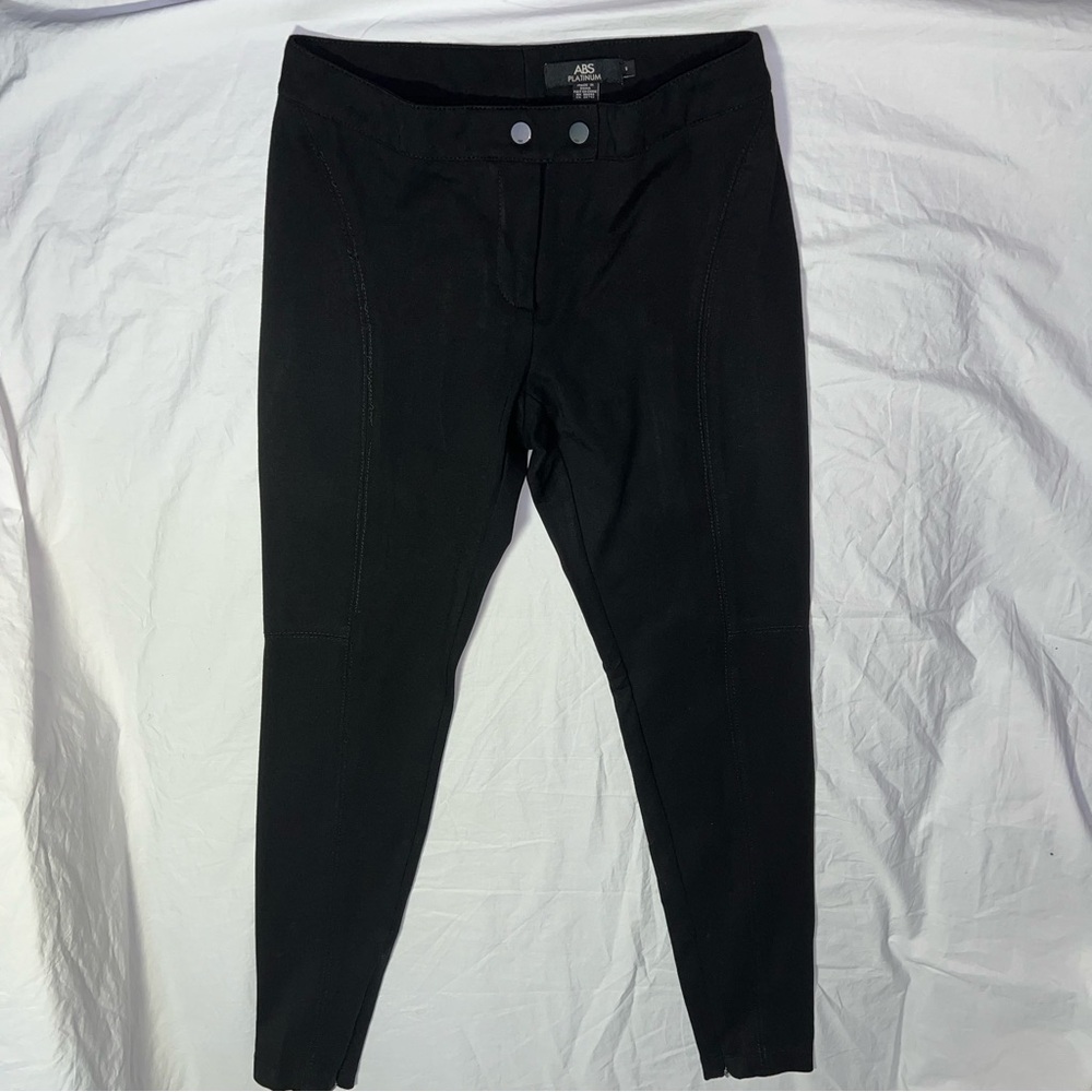 ABS Platinum ponte zippered ankle pants